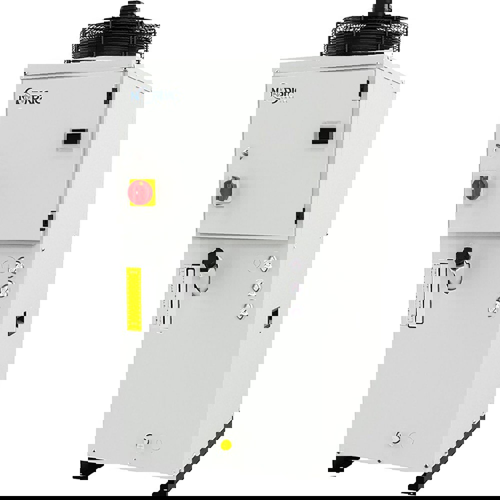 Recirculating Chillers; BTU/Hour: 40120; Amperage @ 115 Volts AC: 460.0; Pump Type: Centrifugal Pump; Reservoir Capacity: 15.9 Gal.; Recommended Cooling Fluids: Water; Water Glycol; Phase: Three Phase; Frequency Hz: 60/50; Compressor Capacity Horse Power: